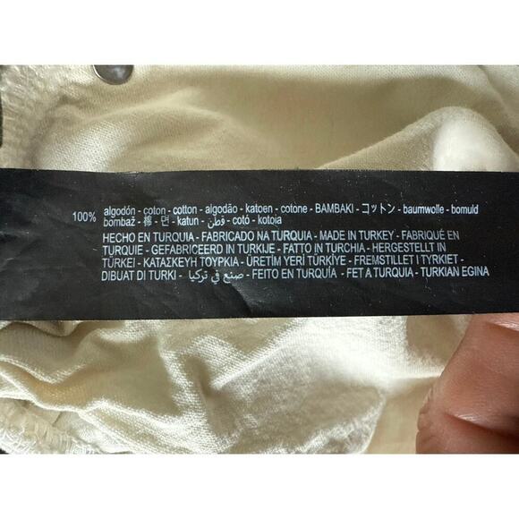 ZARA The Mercer Jogger Tapered Leg Ecru Womens Size Medium - Picture 10 of 10